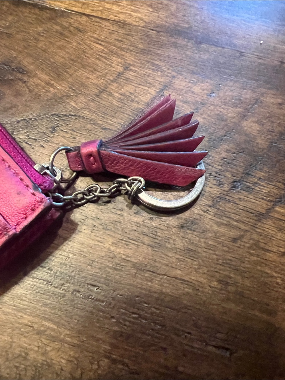 Coach Poppy patent leather mini zip wallet magenta - Picture 5 of 6